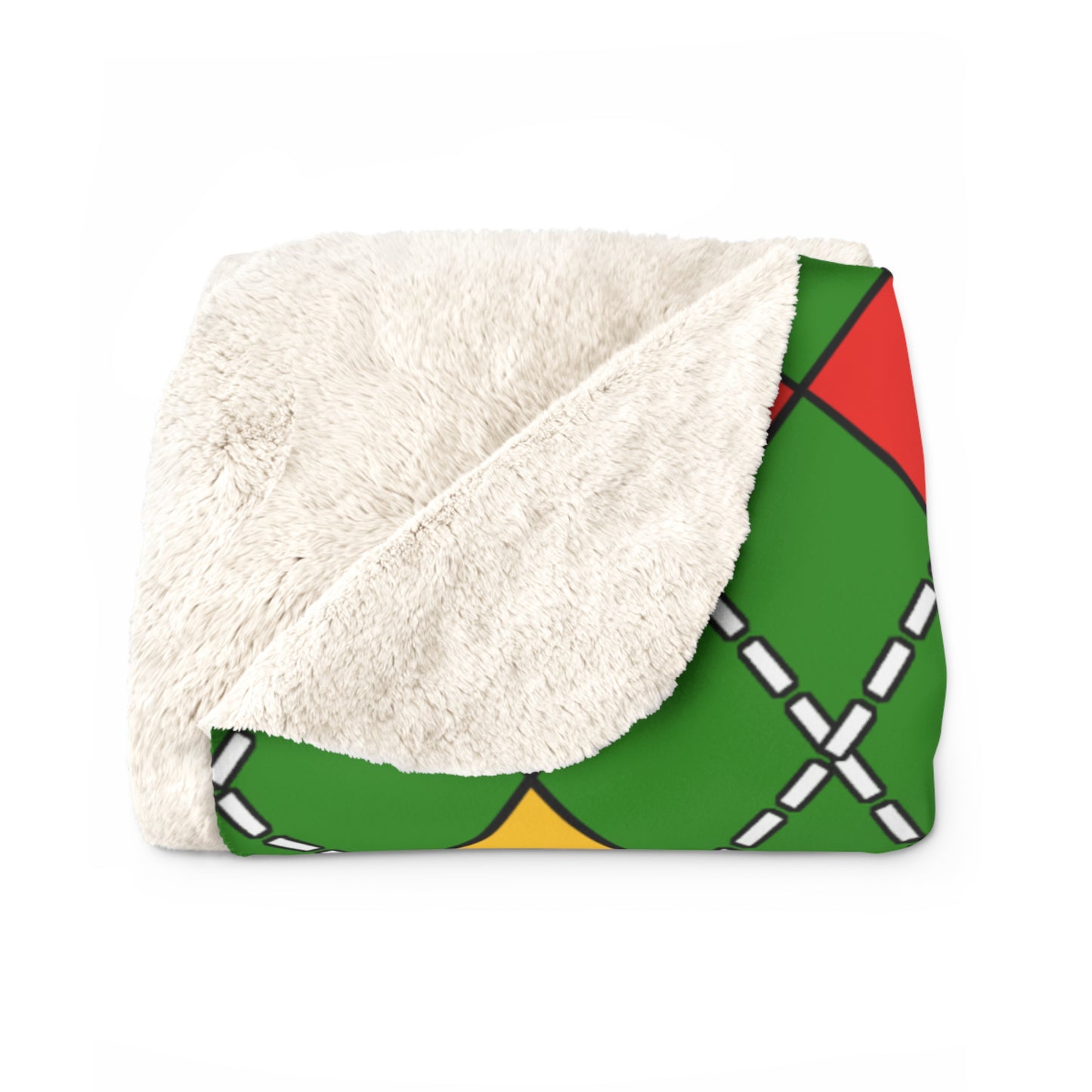 Ethiopia Retro Argyle Blanket Throw