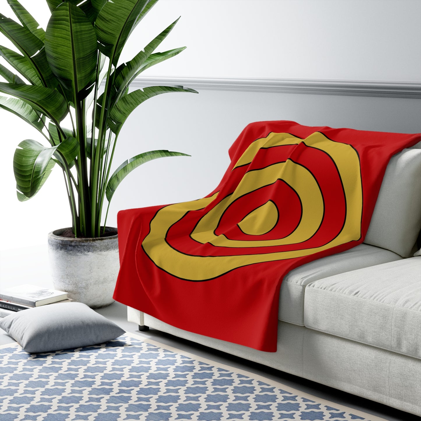 Montenegro Retro Target Blanket Throw