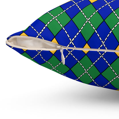 Christmas Island Retro Argyle Cushion Pillow