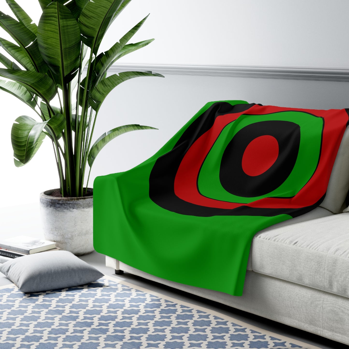 Afghanistan Retro Target Blanket Throw