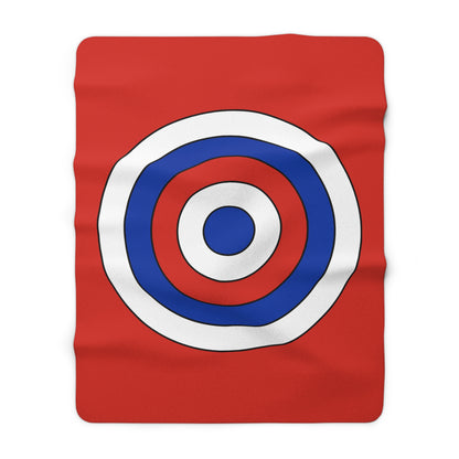 Chile Retro Target Blanket Throw