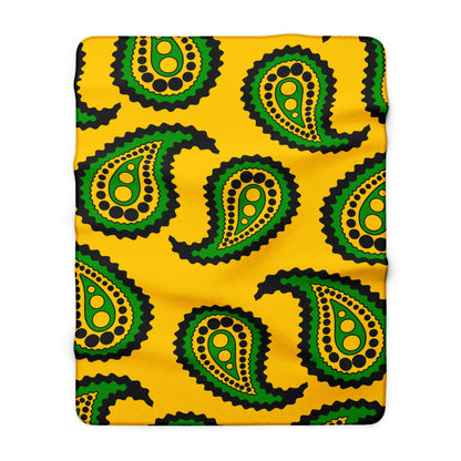Jamaica Retro Paisley Blanket Throw