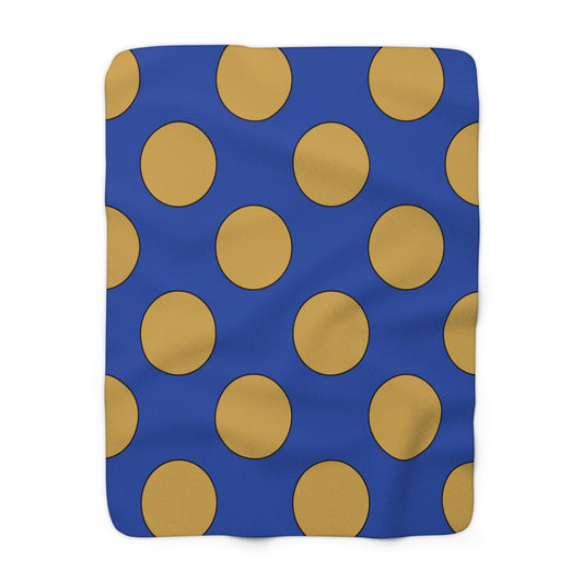 Kosovo Retro Polka Dots Blanket Throw