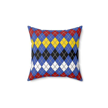 Eswatini Retro Argyle Cushion Pillow