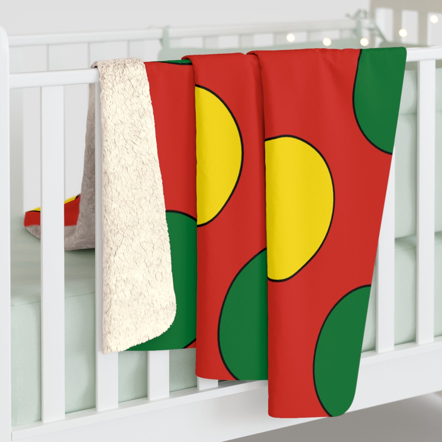 Bolivia Retro Polka Dots Blanket Throw