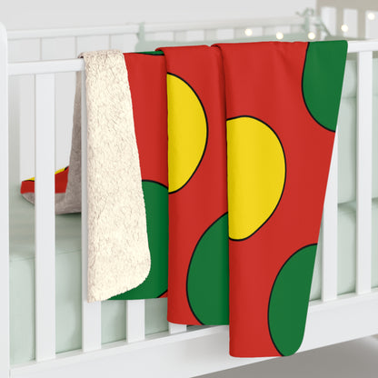 Bolivia Retro Polka Dots Blanket Throw