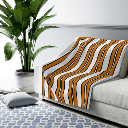Cyprus Retro Stripes Blanket Throw