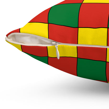 Bolivia Retro Check Cushion Pillow