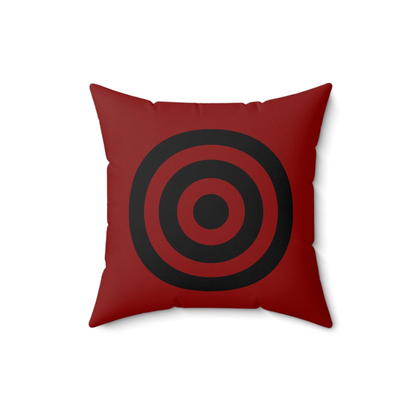 Dark Red, Black Retro Target Cushion Pillow