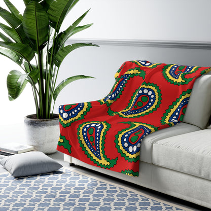 Seychelles Retro Paisley Blanket Throw
