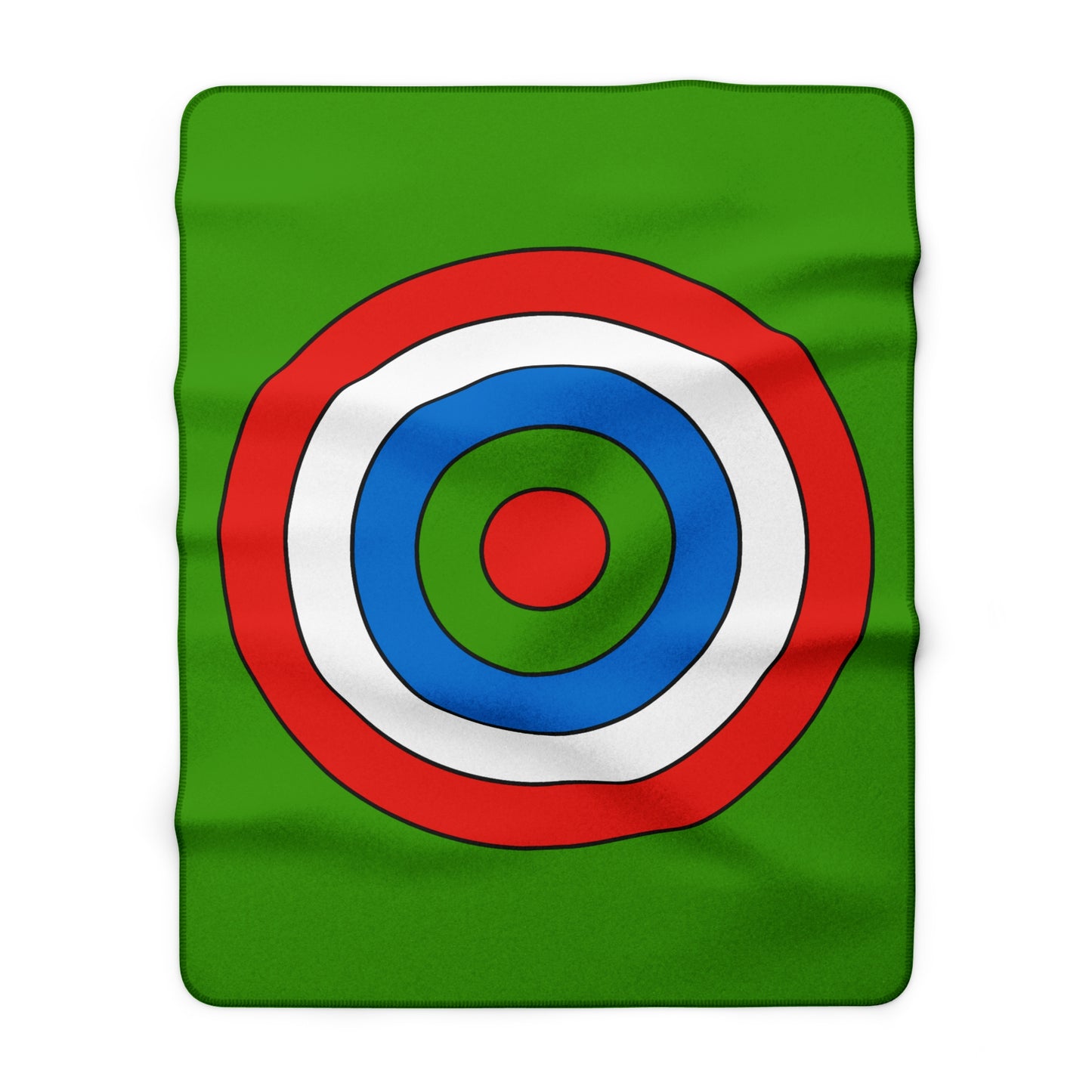 Equatorial Guinea Retro Target Blanket Throw