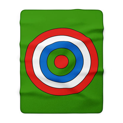 Equatorial Guinea Retro Target Blanket Throw