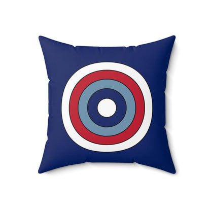Falkland Islands Retro Target Cushion Pillow