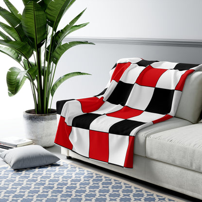 Gibraltar Retro Check Blanket Throw
