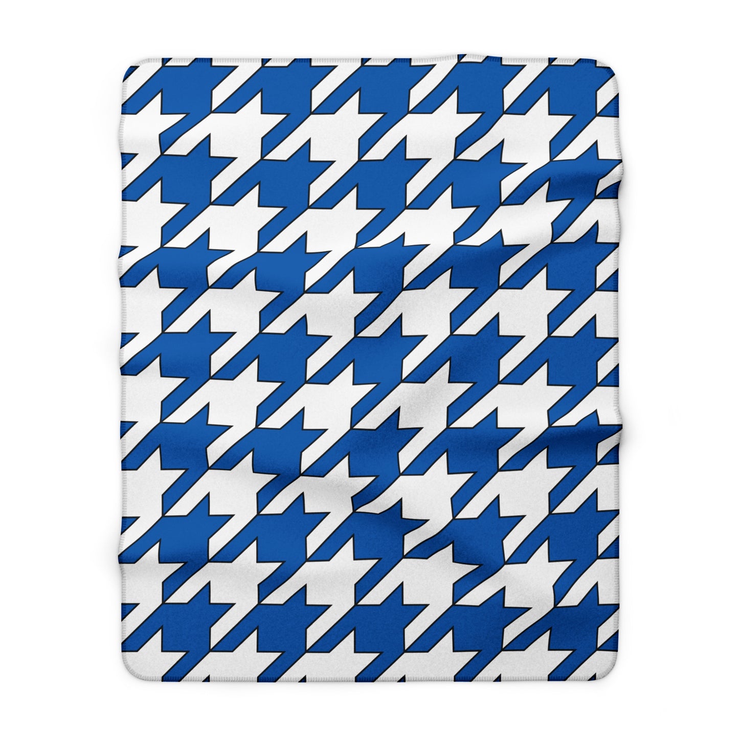 Greece Retro Houndstooth Blanket Throw