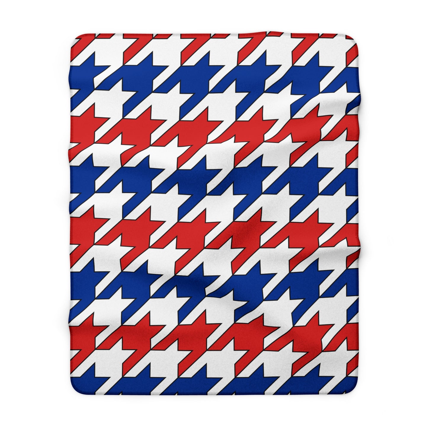Faroe Islands Retro Houndstooth Blanket Throw