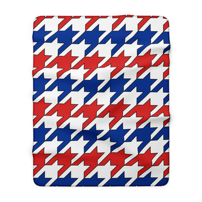 Faroe Islands Retro Houndstooth Blanket Throw