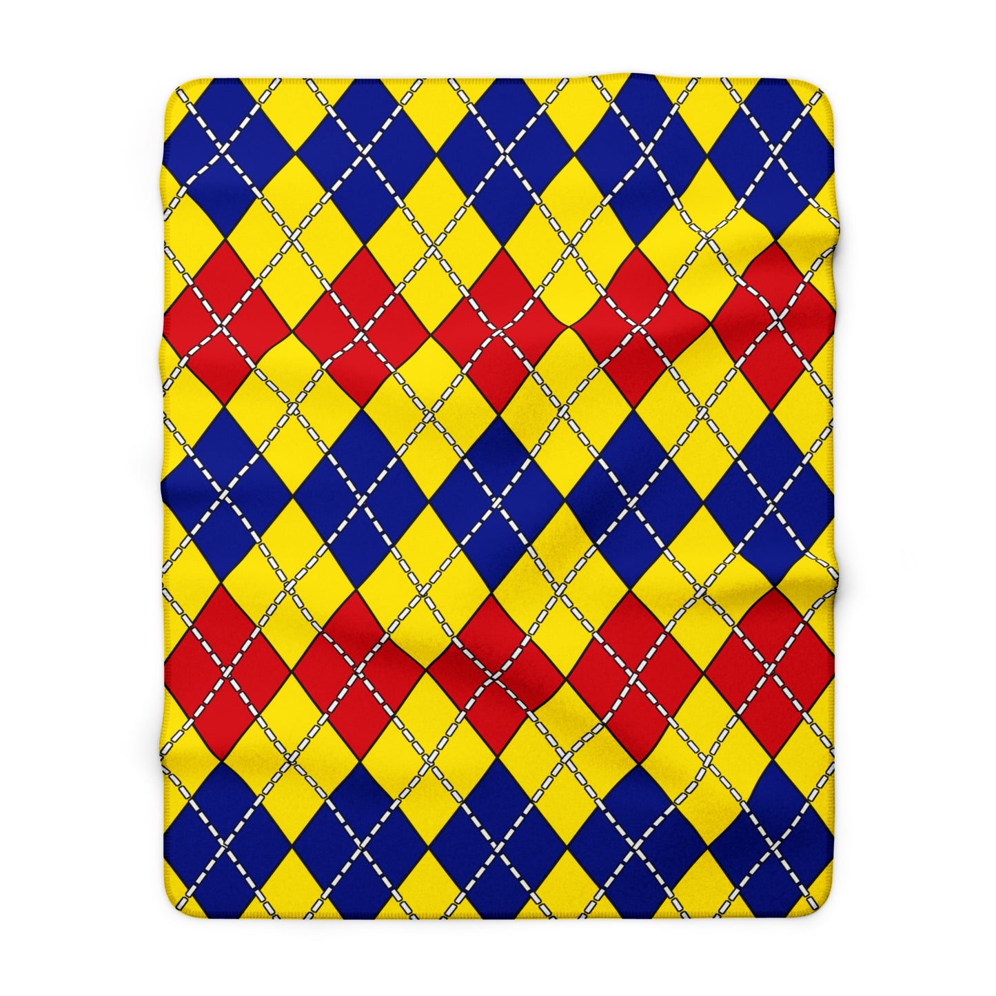 Colombia Retro Argyle Blanket Throw