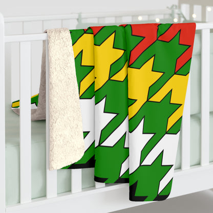 Dominica Retro Houndstooth Blanket Throw