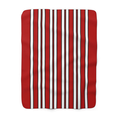 Isle Of Man Retro Stripes Blanket Throw