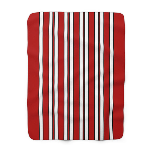 Isle Of Man Retro Stripes Blanket Throw