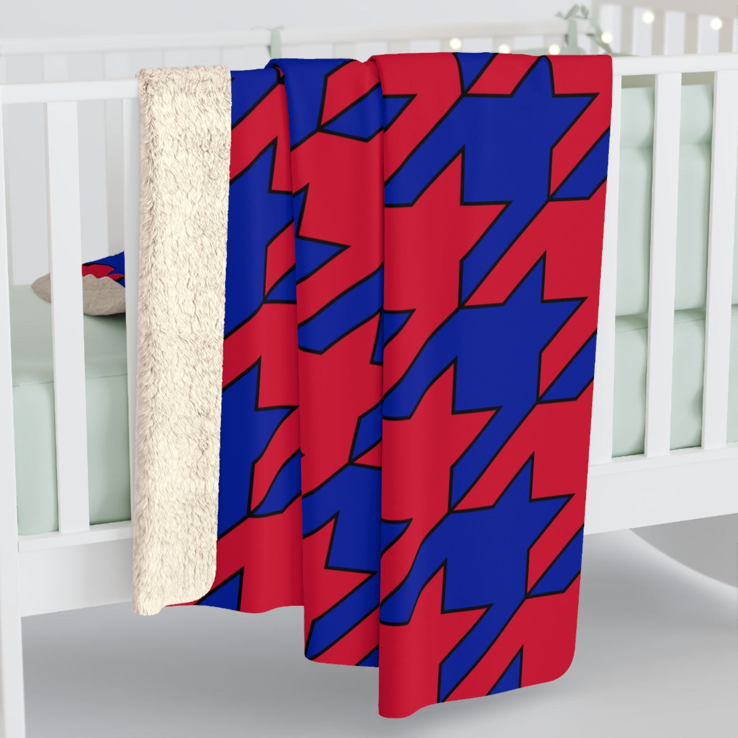 Haiti Retro Houndstooth Blanket Throw