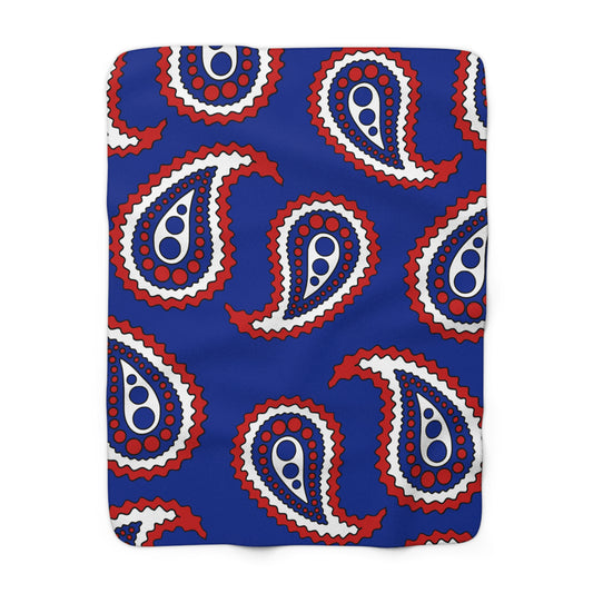 Cuba Retro Paisley Blanket Throw