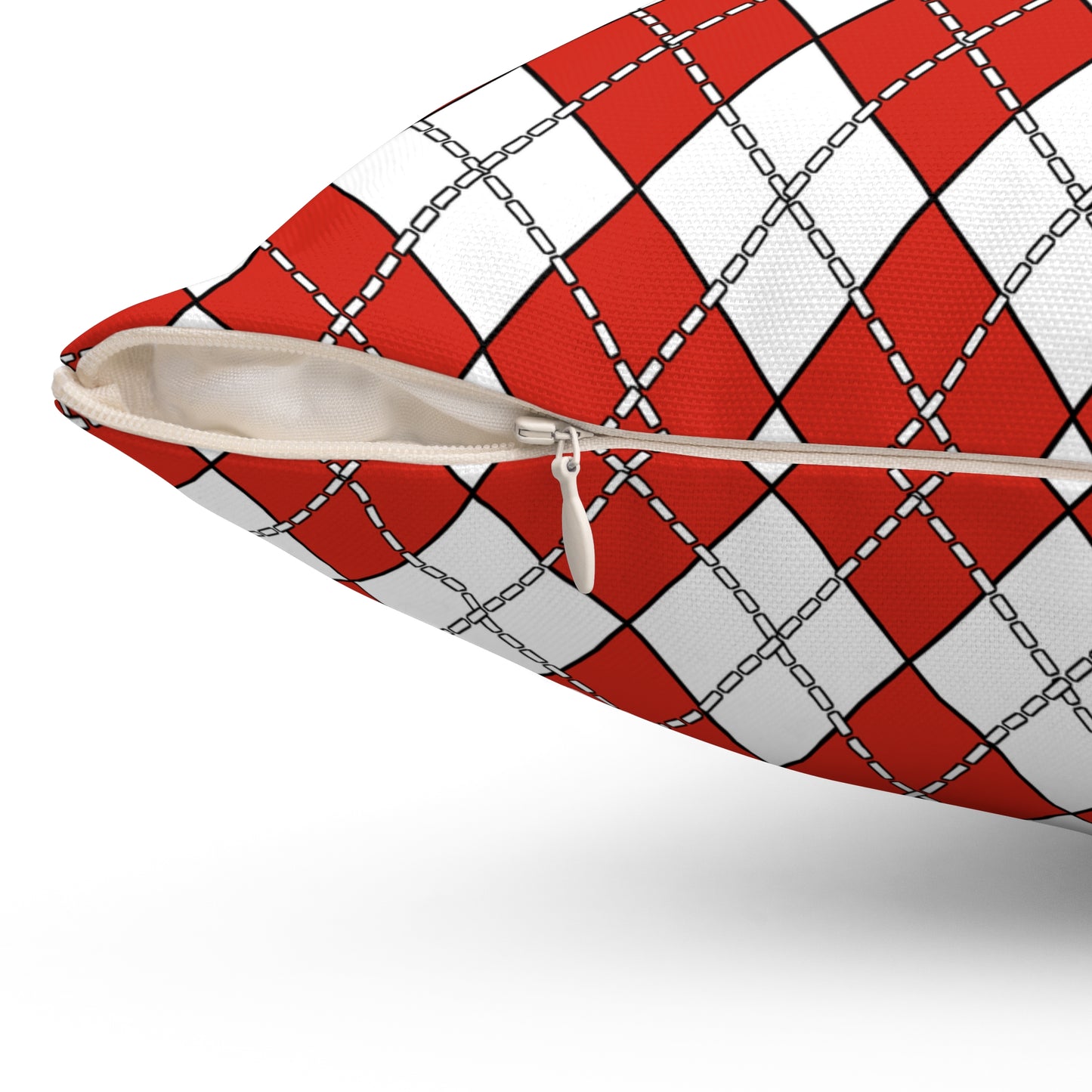 Canada Retro Argyle Cushion Pillow