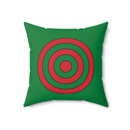 Turkmenistan Retro Target Cushion Pillow