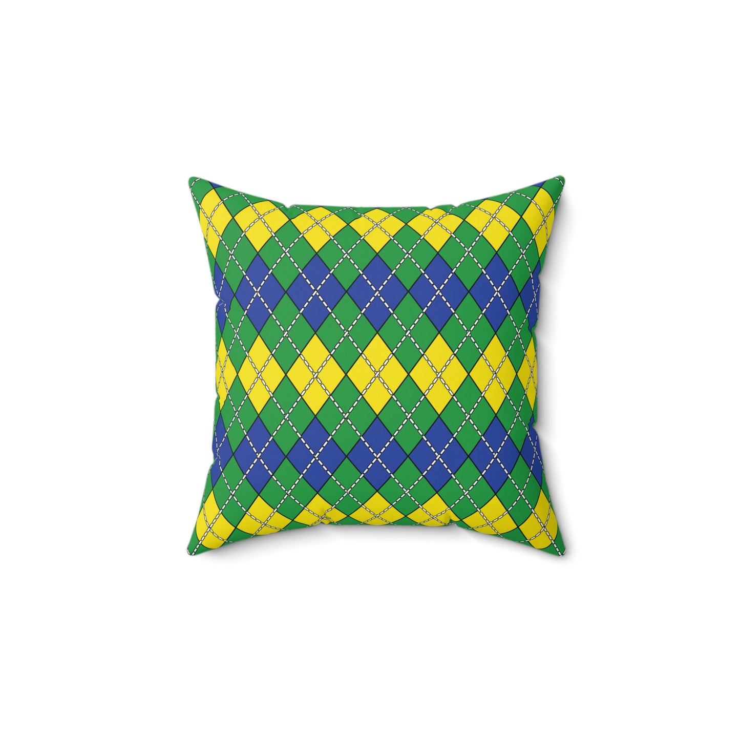 Brazil Retro Argyle Cushion Pillow