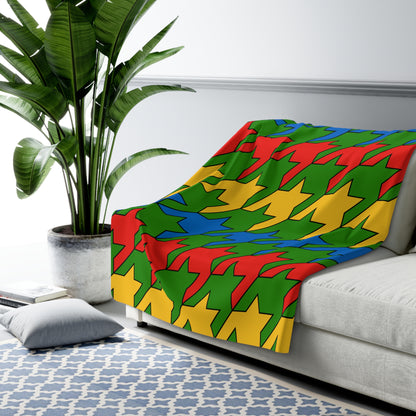 Ethiopia Retro Houndstooth Blanket Throw