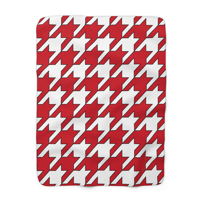 England Retro Houndstooth Blanket Throw