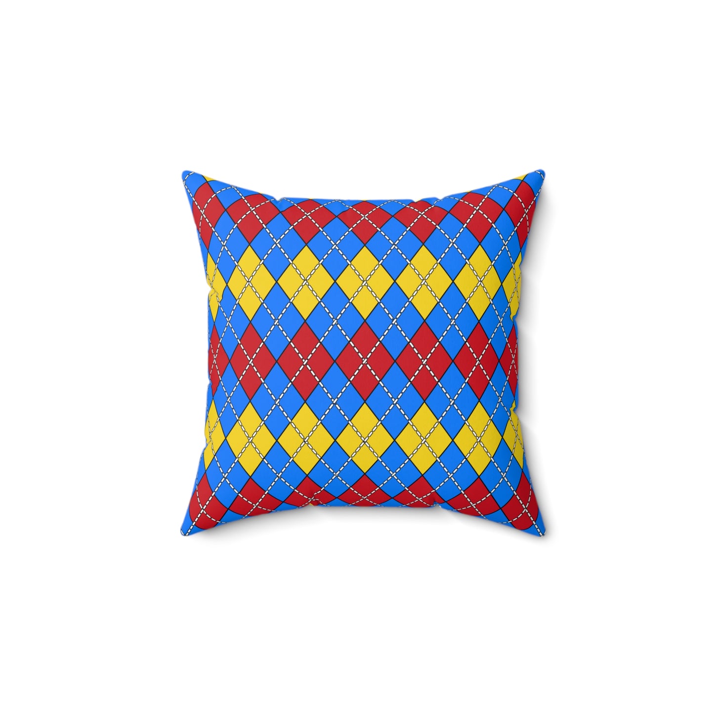 Democratic Republic of the Congo Retro Argyle Cushion Pillow