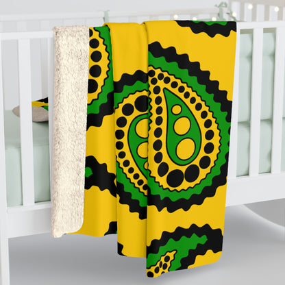 Jamaica Retro Paisley Blanket Throw