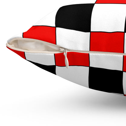 Yemen Retro Check Cushion Pillow