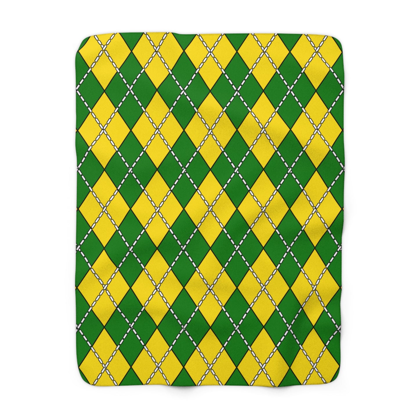 Cocos Islands Retro Argyle Blanket Throw