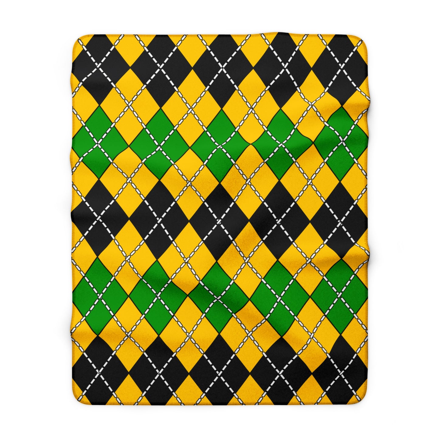 Jamaica Retro Argyle Blanket Throw