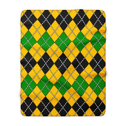 Jamaica Retro Argyle Blanket Throw