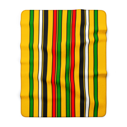 Mozambique Retro Stripes Blanket Throw