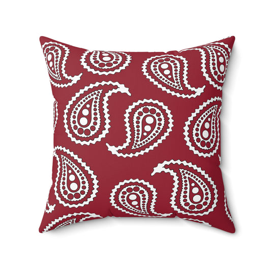 Latvia Retro Paisley Cushion Pillow