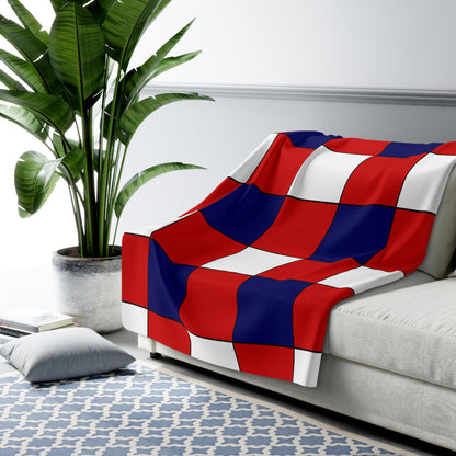 Nepal Retro Check Blanket Throw