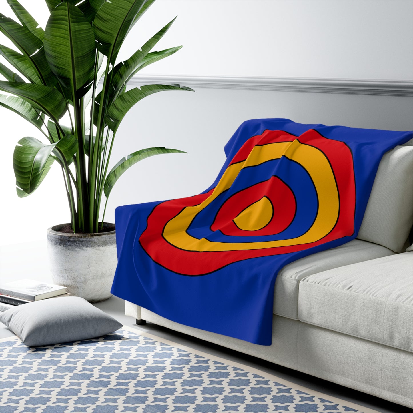 Armenia Retro Target Blanket Throw
