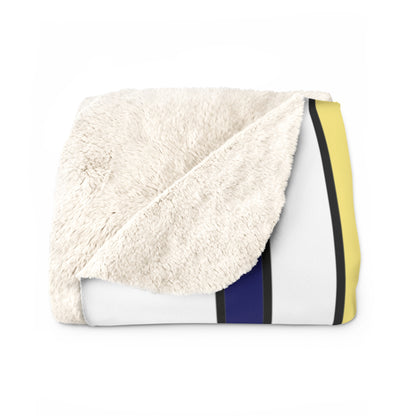 Diego Garcia Retro Stripes Blanket Throw