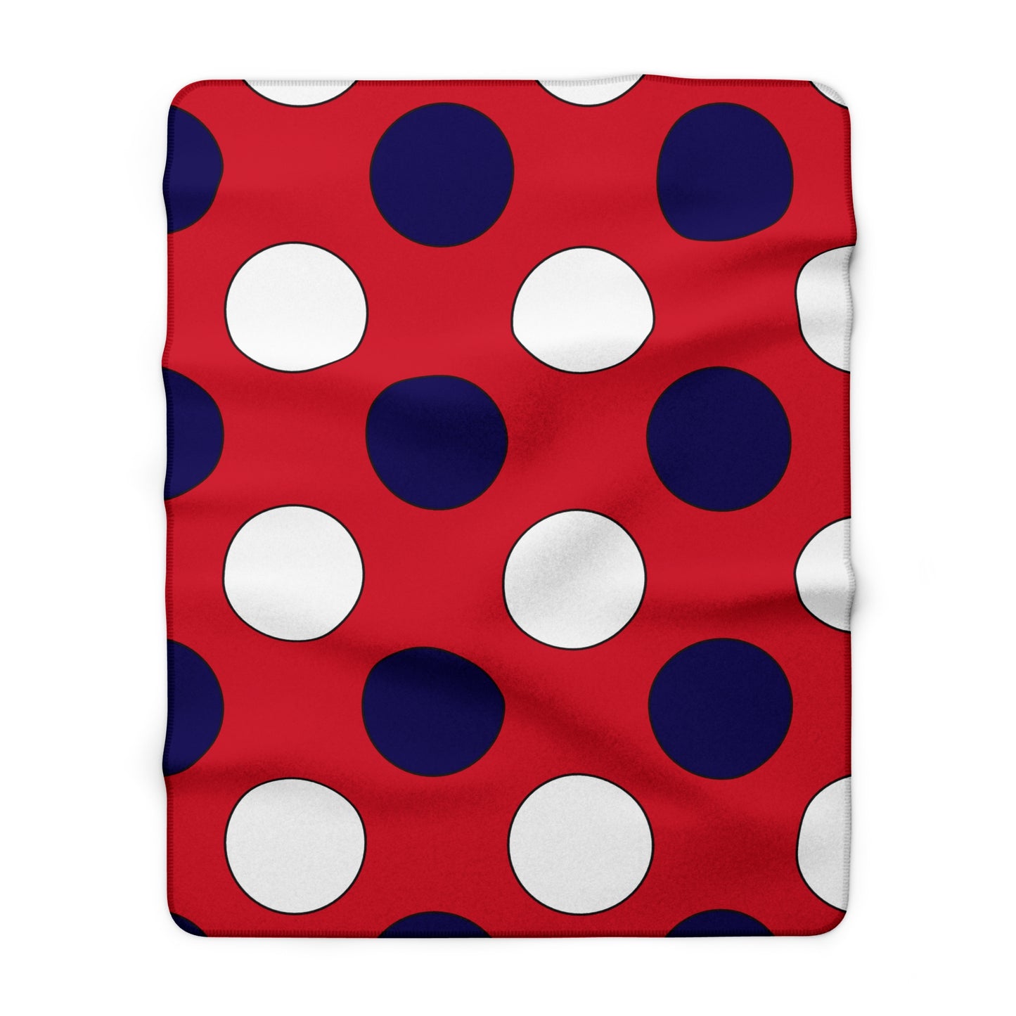 Bermuda Retro Polka Dots Blanket Throw