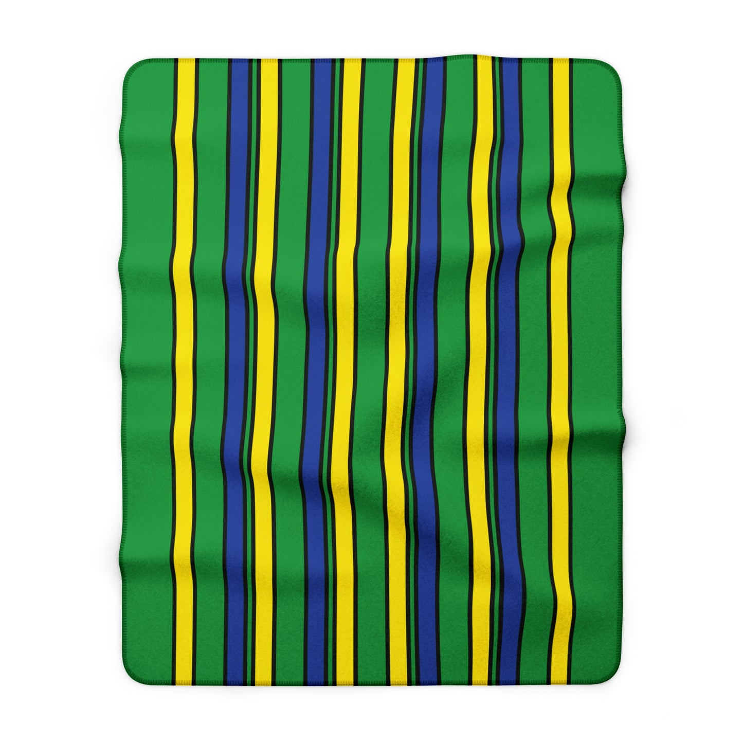 Brazil Retro Stripes Blanket Throw