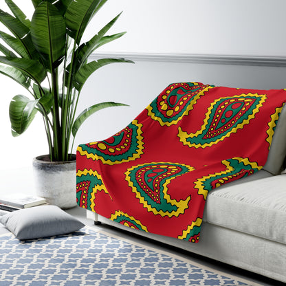 Grenada Retro Paisley Blanket Throw