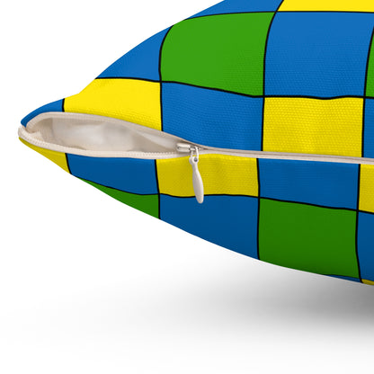 Gabon Retro Check Cushion Pillow