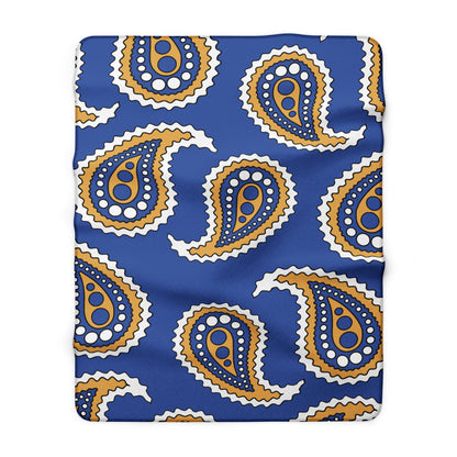 Marshall Islands Retro Paisley Blanket Throw