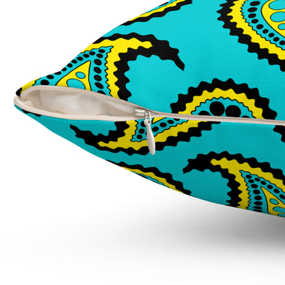 Bahamas Retro Paisley Cushion Pillow