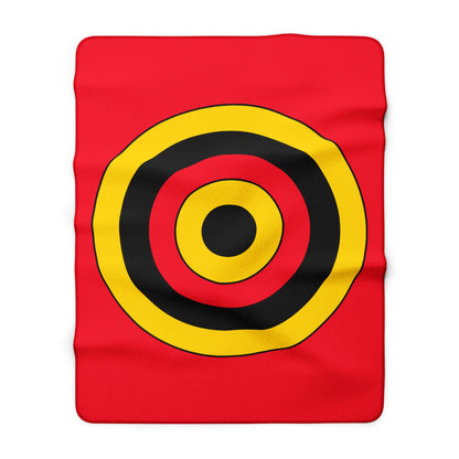 Belgium Retro Target Blanket Throw